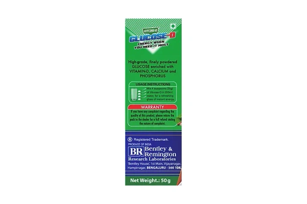 Dabur Glucose-D - Energy Boost With Vitamin D, 50g - 50g