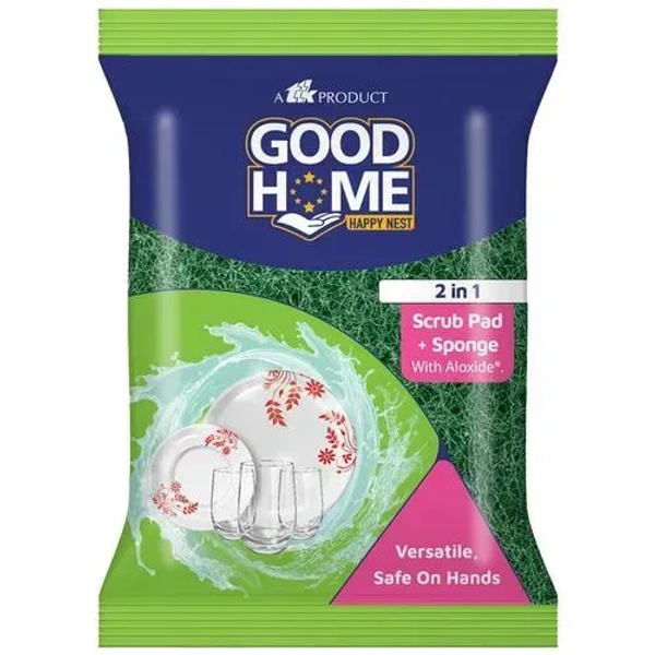 Good Home Scrub Pad With Aloxide 2 in 1, 1 pcs - 1 pcs