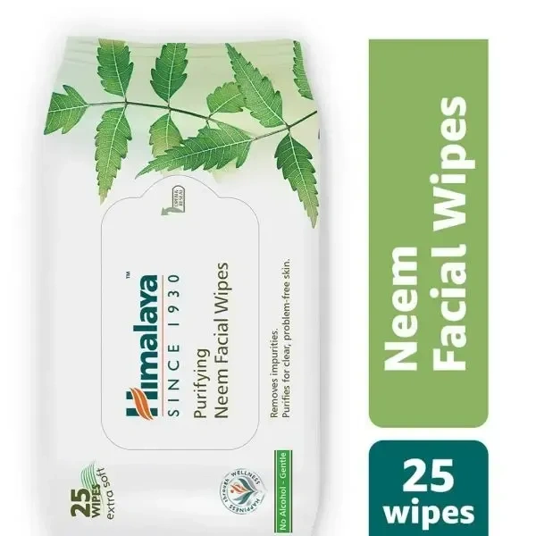 Himalaya Neem Facial Wipes Purifying, 25 Nos - 25 Nos