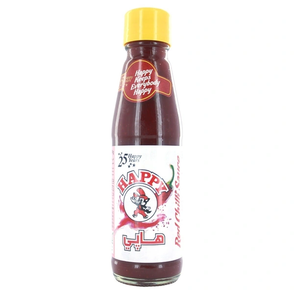 Happy Red Chilli Sauce Bottle, 200g - 200g