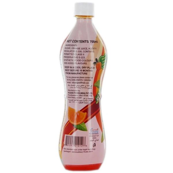 Happy Squash Orange 700ml - 700ml