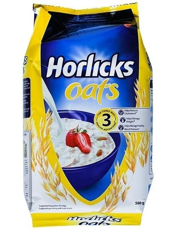 Horlicks Oats Refill 500g - 500g
