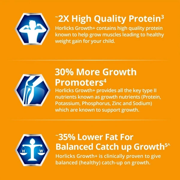 Horlicks Growth Plus Chocolate 200g - 200g