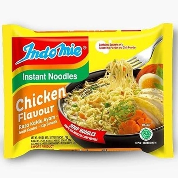 Indomie Instant Noodles Chicken Flavour, 70g - Pack of 1