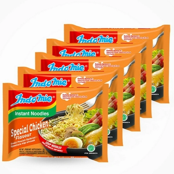 Indomie Instant Noodles Special Chicken Flavour Pack of 5, 1 pcs - Pack of 5