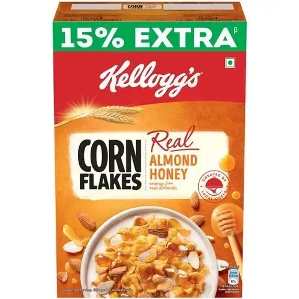 Kellogg's Corn Flakes With Real Almond& Honey Carton, 300g - 300g