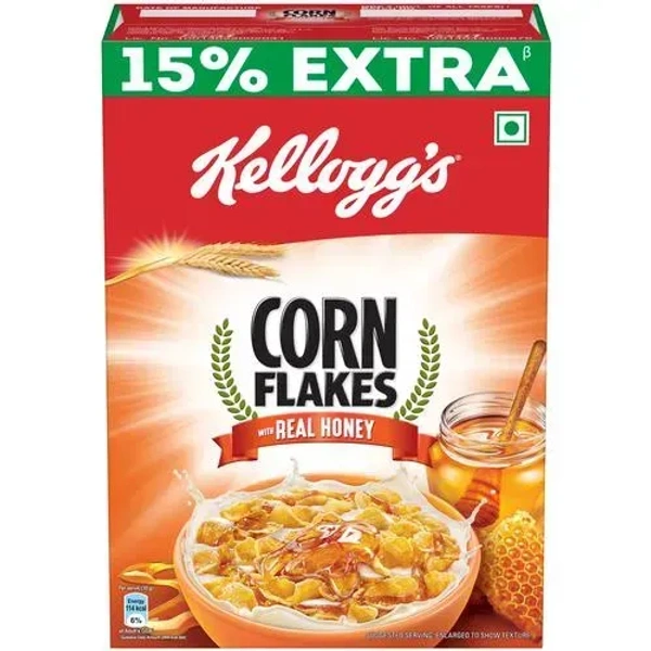 Kellogg's Corn Flakes With Real Honey Carton, 300g - 300g