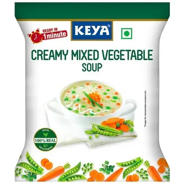 Keya Creamy Mixed Veg Soup, 13g - 13g
