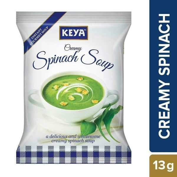 Keya Creamy Spinach Soup, 13g - 13g