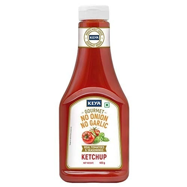 Keya No Onion No Garlic Tomato Ketchup, 400g - 400g