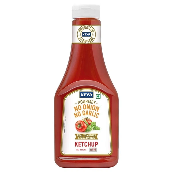 Keya Gourmet No Onion No Garlic Ketchup, 1 kg - 1 kg
