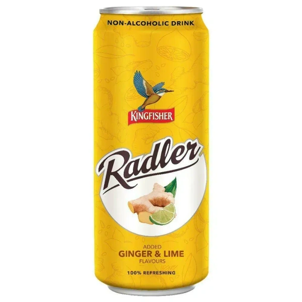 Kingfisher Radler - Non Alcoholic Malt Drink, Ginger &amp; Lime - 300 ml