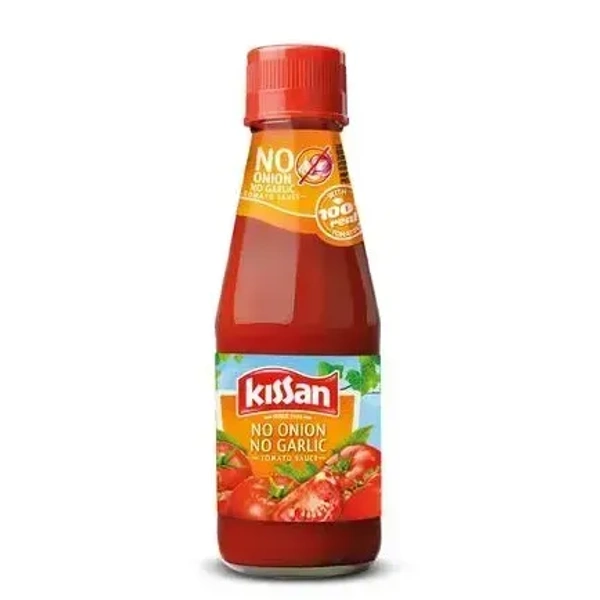 Kissan Tomato Sauce No Onion No Garlic Bottle, 200g - 200g