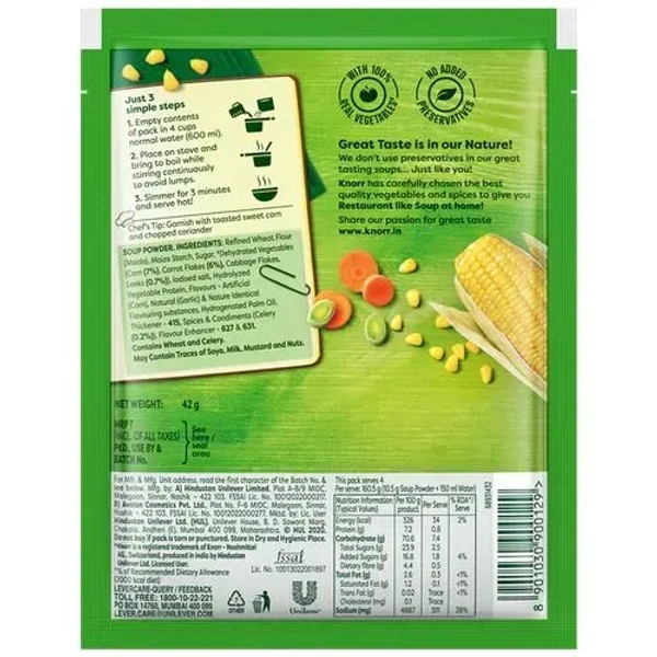 Knorr Chinese Sweet Corn Veg Soup, 44g - 44g
