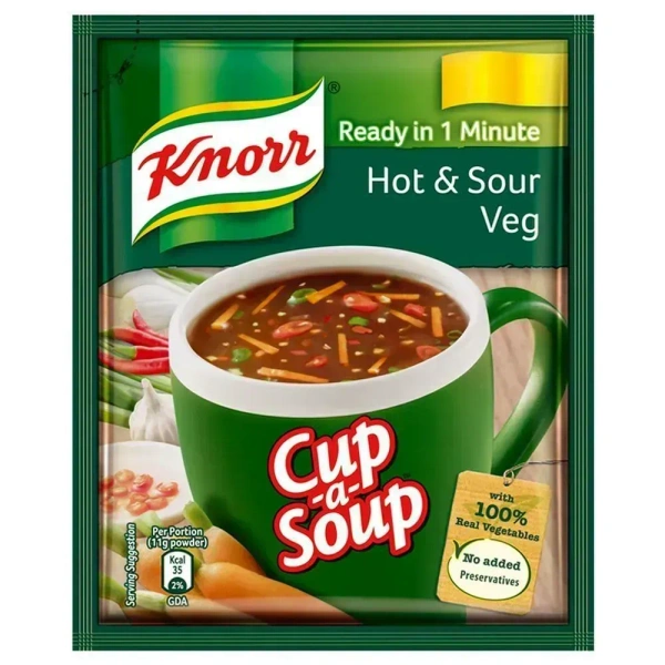 Knorr Instant Cup A Soup Mixed Vegetable Soup Packet, 10g - 10g