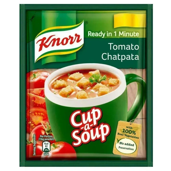 Knorr Instant Tomato Chatpata Cup Soup, 16g - 16g