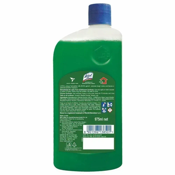 Lizol Disinfectant Surface Cleaner Jasmine, 975 ml - 975 ml