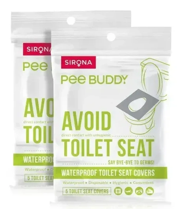 Peebuddy PeeBuddy Waterproof Toilet Seat Cover, 10 pcs - 10 pcs