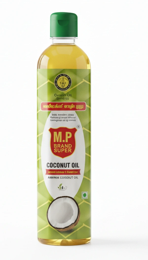 Mp MP Agmark Coconut Oil Bottle, 500 ml - 500ml