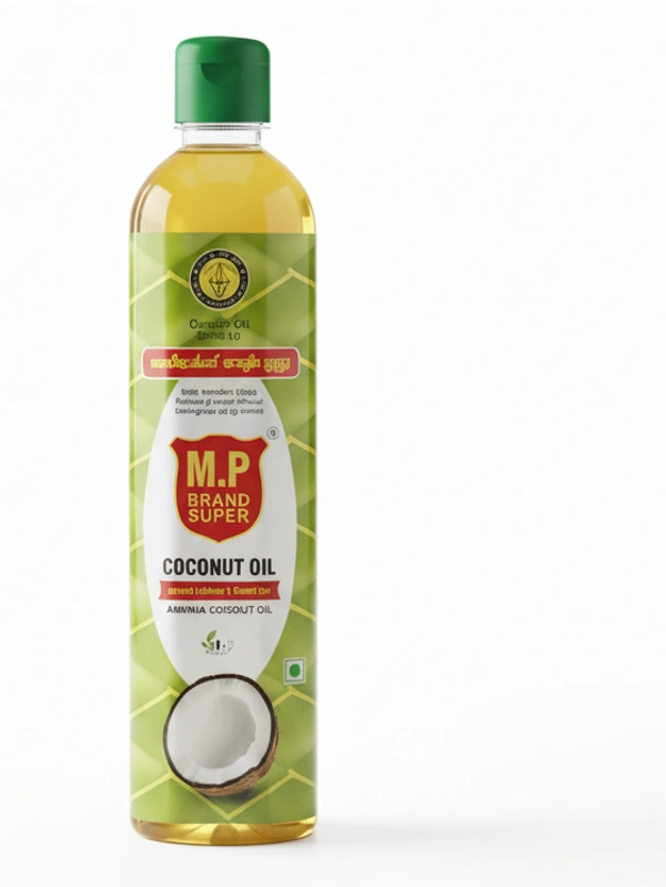 Mp MP Agmark Coconut Oil Bottle, 1 ltr - 1Ltr