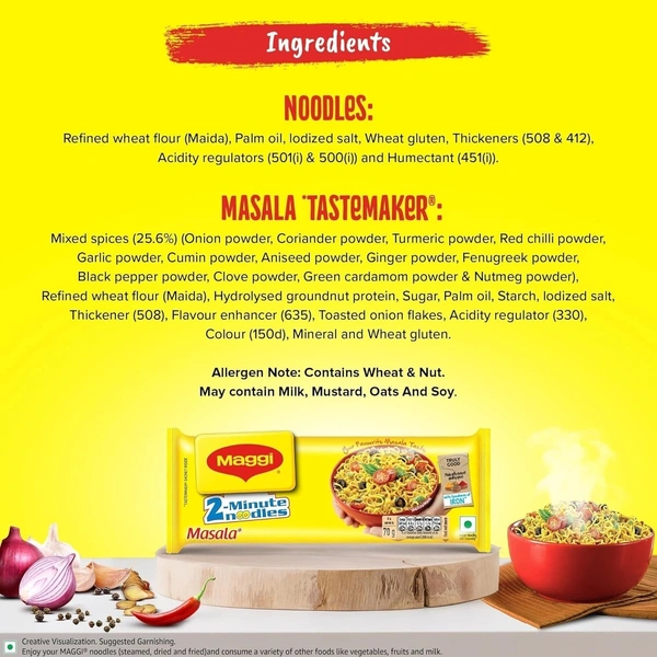 Maggi 2 Minutes Noodles Masala, 280g - 280g
