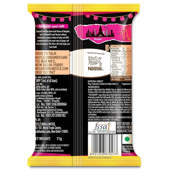 Maggi Fusian Bangkok Sweet Chilli Noodles, 73g - 73g