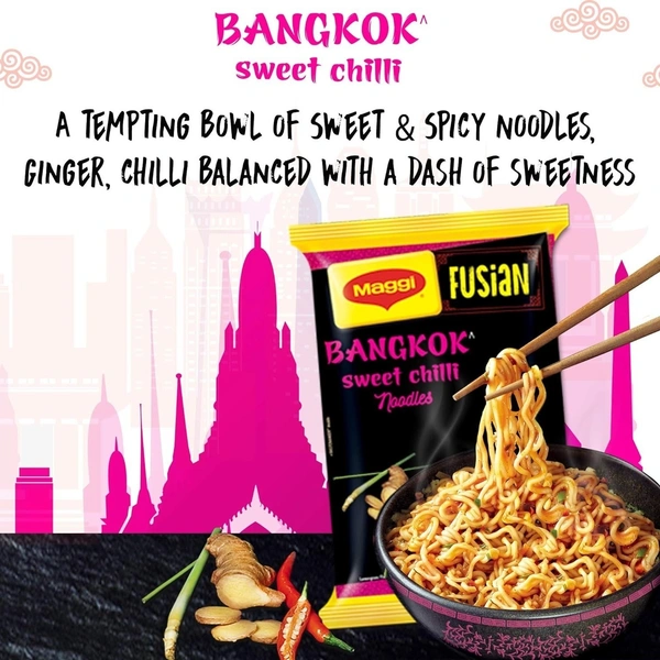 Maggi Fusian Bangkok Sweet Chilli Noodles, 73g - 73g
