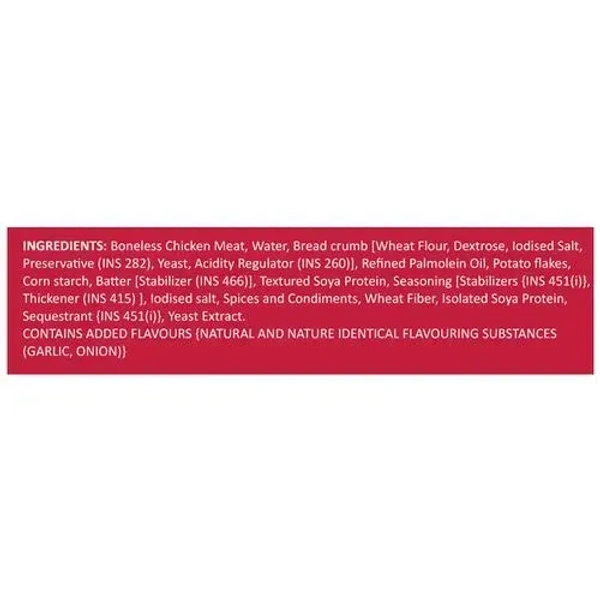 Meatzza Chicken Popcorn, 500g - 500g