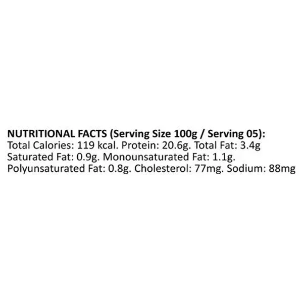 Meatzza Smoked Chicken Breast, 500g - 500g