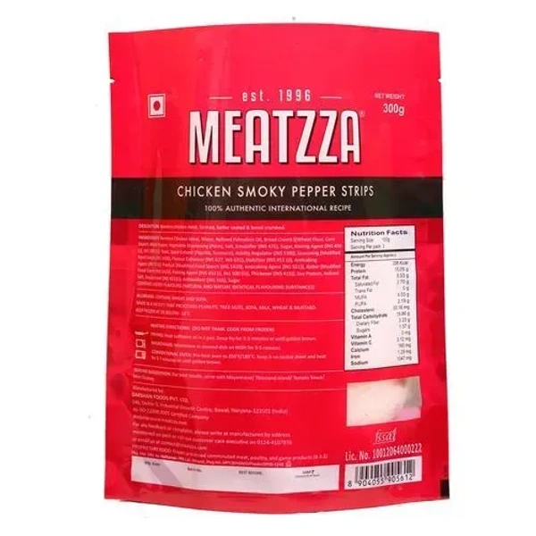 Meatzza Smoky Chicken Pepper Strips, 300g - 300g