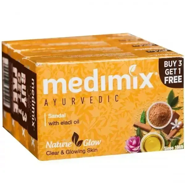 Medimix And Eladi Oils Soap Sandal, 125gm ( Pack of 4) - 125gm