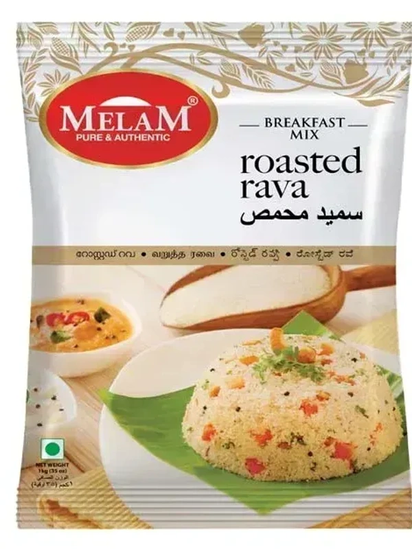 Melam Breakfast Mix Rosted Rava, 1 kg - 1 Kg