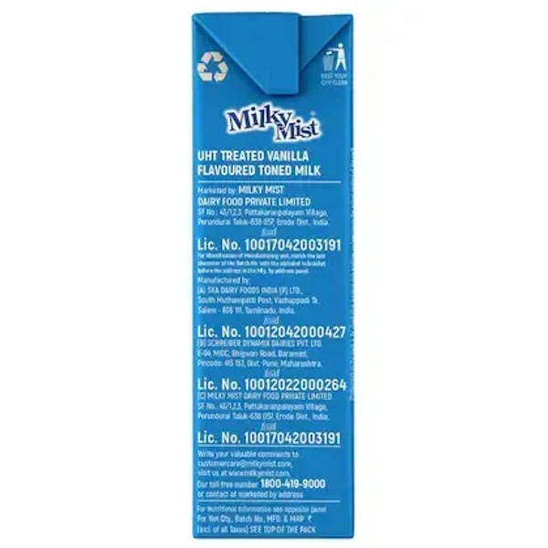 Milky Mist Milk Shake Vanilla 180ml - 180ml