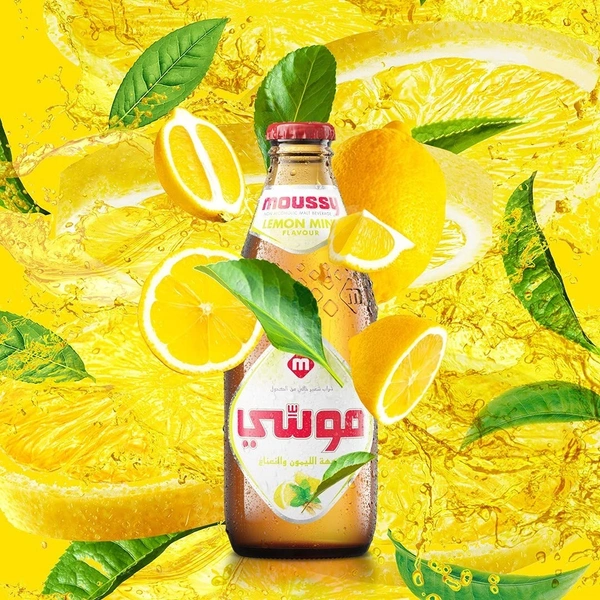 Moussy Lemon Mint Non Alcoholic Malt Beverage 330ml - 330ml