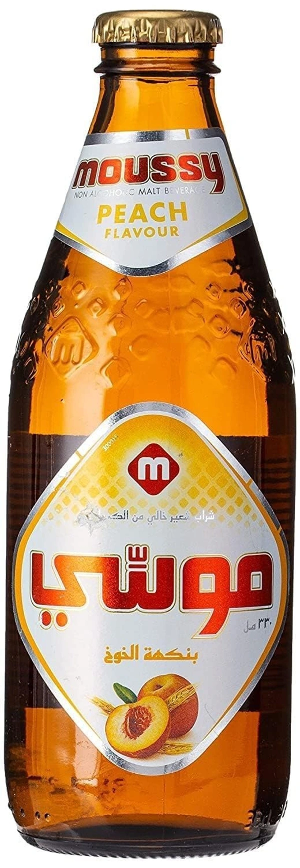 Moussy Malt Bevarage Peach, 330 ml - 330 ml