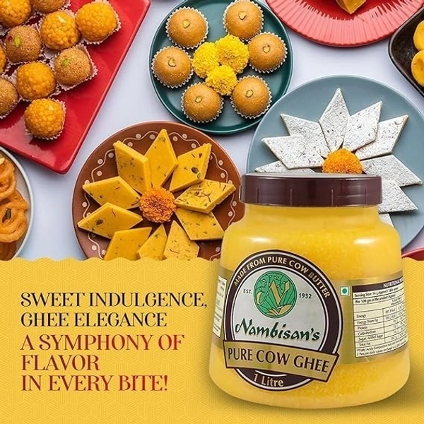 Nambisan's Pure Cow Ghee 1L - 1ltr