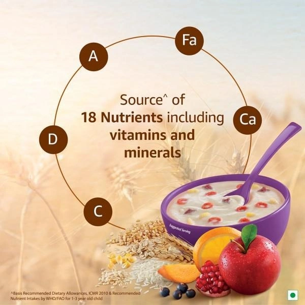 Nestle Cerelac Baby Cereal With Milk 5 Grain& Fruits From 18 To 24 Months Carton, 300g - 300g