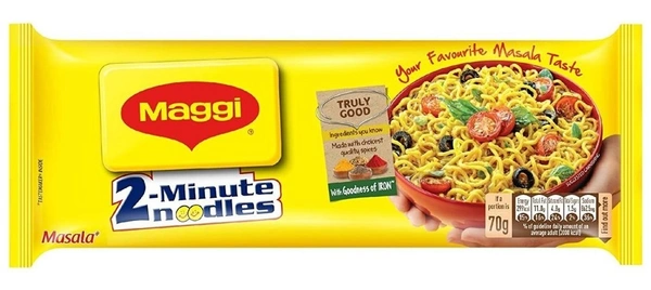 Maggi Minute Noodles Masala Holiday Fun Recipe, 290g - 290g