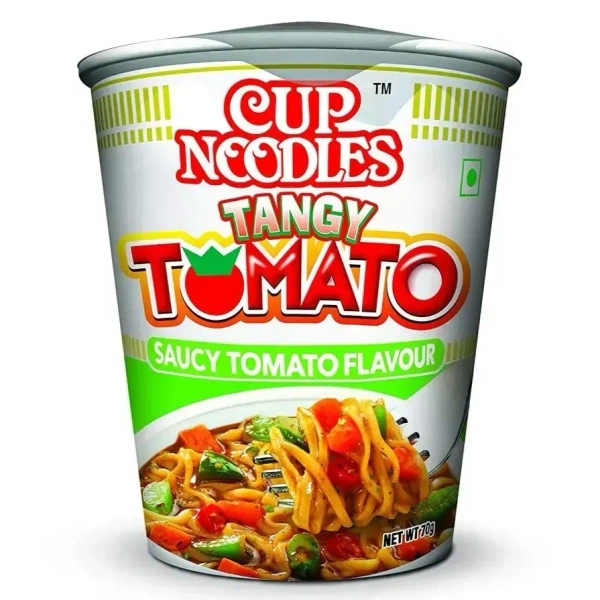 Nissin Cup Noodles Tangy Tomato (Saucy Tomato Flavour), 70g - 70g