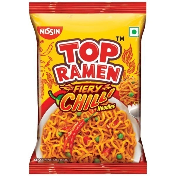 Nissin Top Ramen Fiery Chilly Noodles, 70g - 70g
