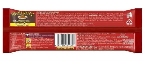 Nissin Top Ramen New Masala Noodles Chicken, 280g - 70g