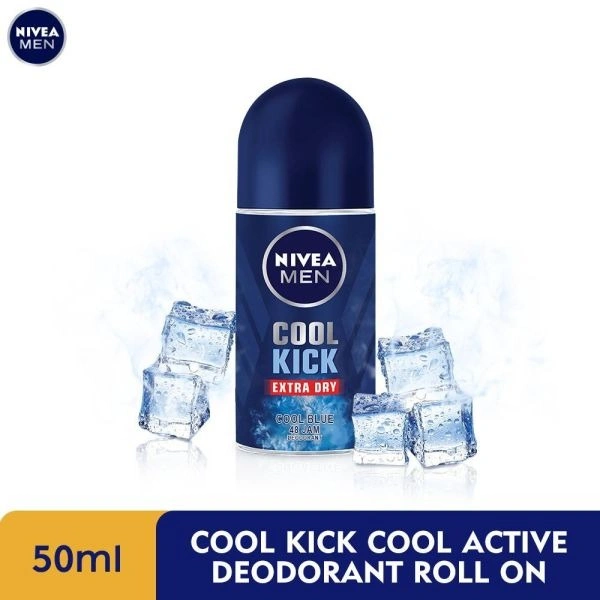 Nivea Men Cool Kick Deodorant Roll On, 50ml - 50ml
