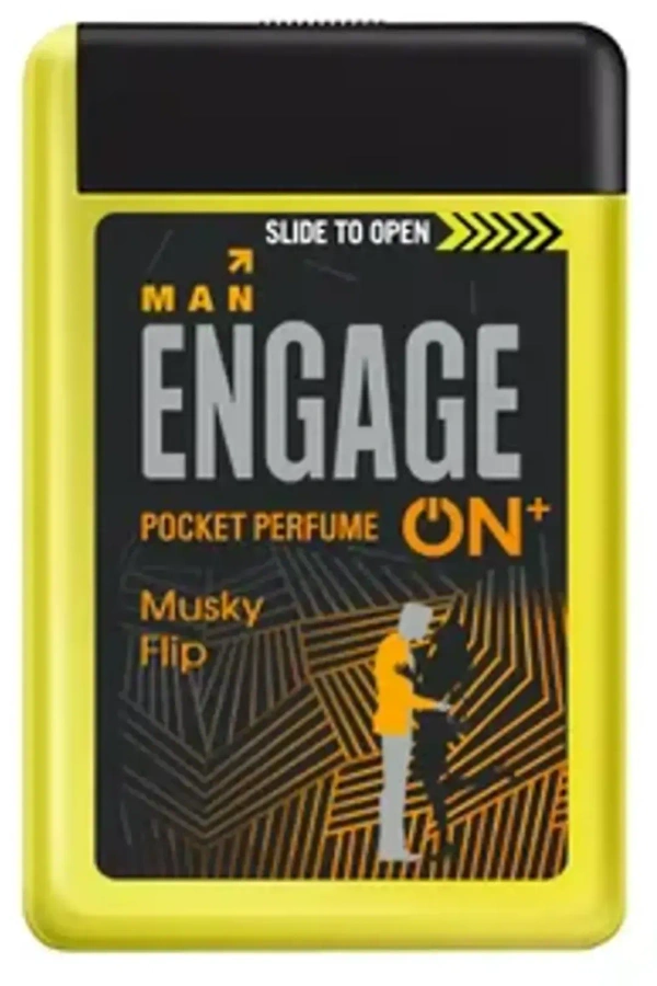 Engage Pocket Perfume Musky Flip (Men), 18 ml - 18 ml