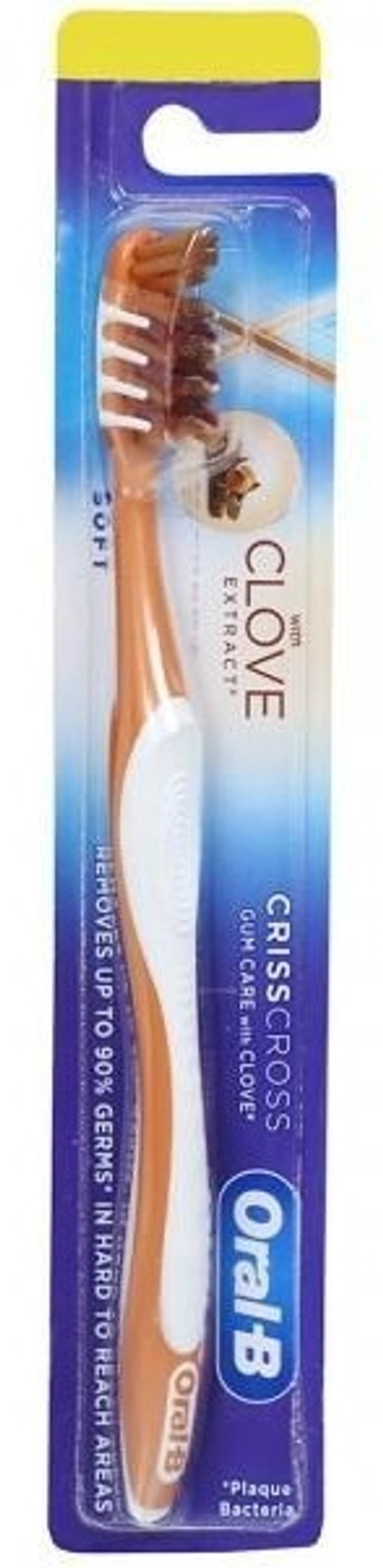 Oral-B Crisscross Gum Care Clove Extract Soft Tooth Brush, 1 pcs - 1 pcs