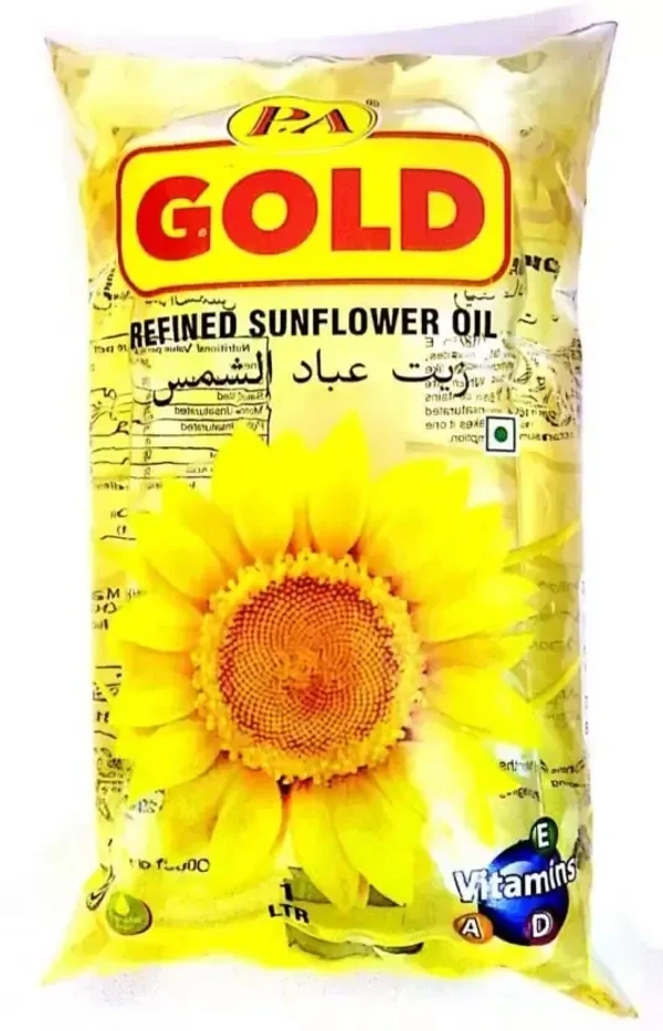 P.A Gold Sunflower Oil, 1 ltr - 1ltr