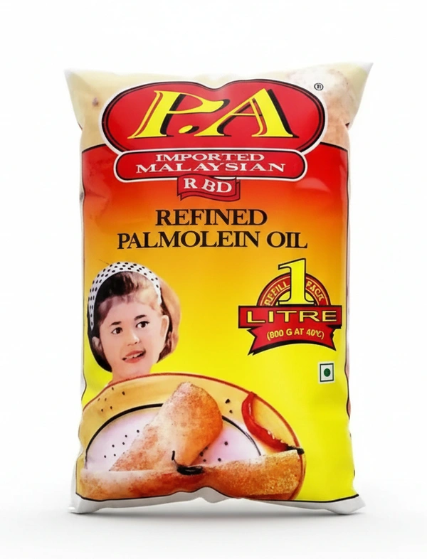 P.A Refined Palmolein Oil Pouch, 1L - 1Ltr