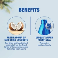 Parachute 100% Pure Coconut Hair Oil Bottle, 500 ml - 500 ml