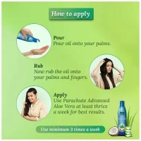 Parachute Advansed Aloe Vera Coconut Hair Oil Bottle, 150 ml - 150 ml