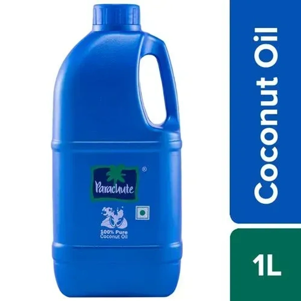 Parachute Pure Coconut Oil, 1 L Pet Jar - 1Ltr