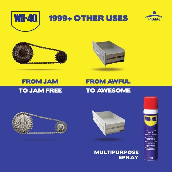 Pidilite WD-40 Multipurpose Spray for Home Improvement, 63.8g - 63.8g